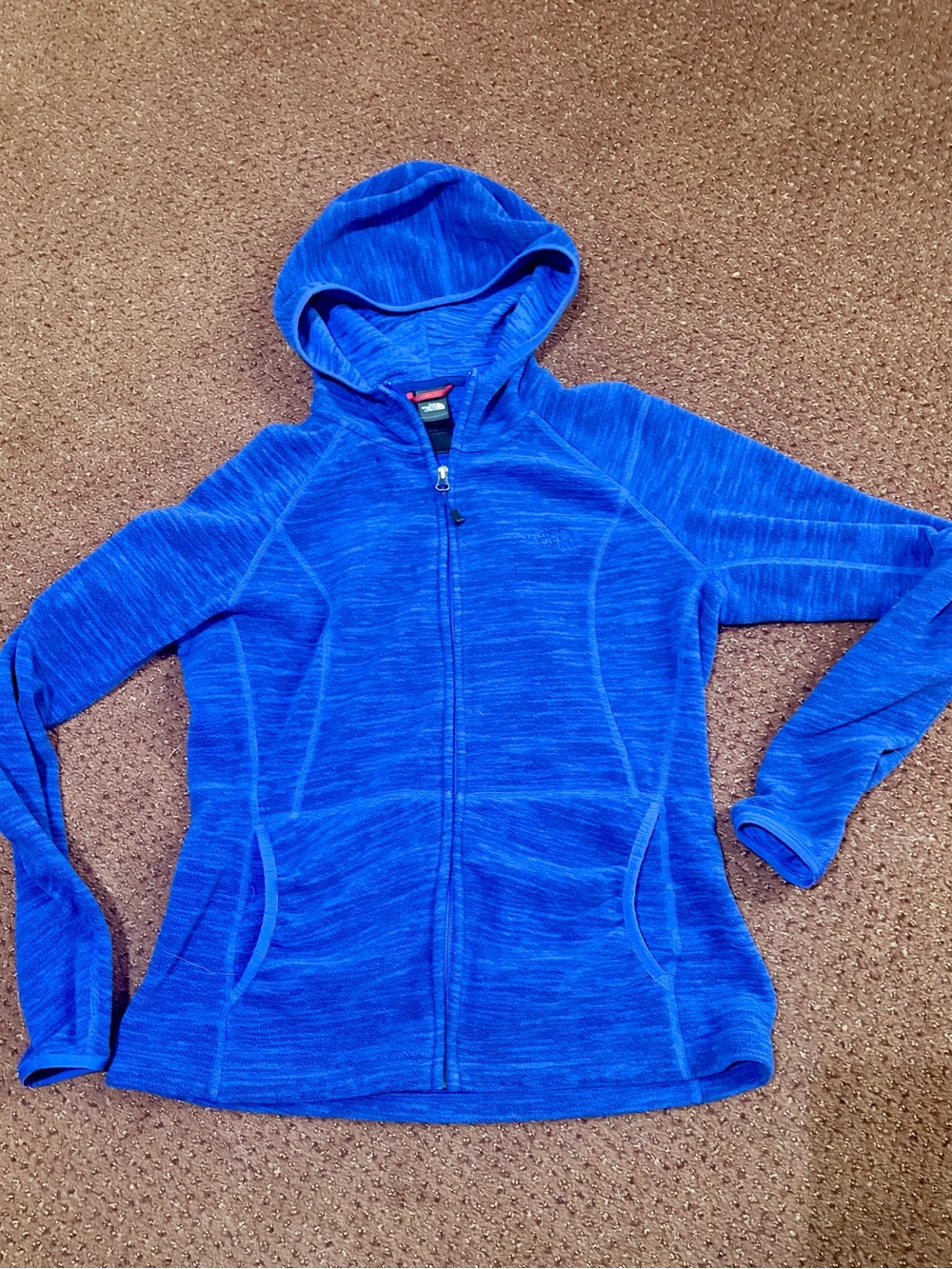 The North Face Royal Blue Hooded Zip-Up Jacket